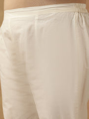 Sequinned Embroidered Empire Thread Work Anarkali Kurta with Trousers & Dupatta