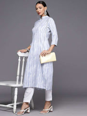 Women Dyed Kurta with Trousers