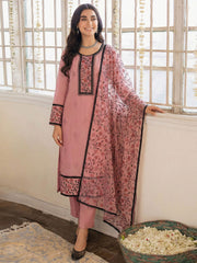 Pink Embroidered Casual & Festive Pant Style Suit