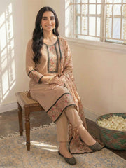 Brown Embroidered Casual & Festive Pant Style Suit