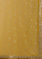 Yellow Designer Wedding Festive Wear Lehenga Choli
