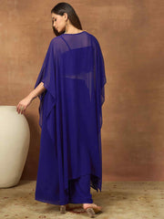 Floral Embroidered Top with Palazzos