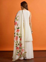 Women Floral Printed Regular Kurta with Palazzos & with Dupatta