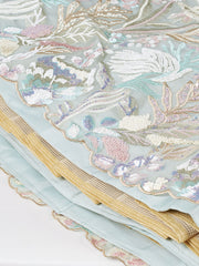 Lime Green Net Sequinse Work Semi-Stitched Lehenga & Unstitched Blouse with Dupatta