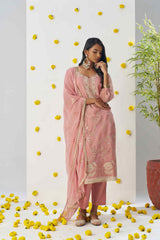 Pink Crush Mehndi Readymade Salwar Kameez