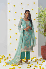 Artistic Crush Firozi Trendy Salwar Kameez