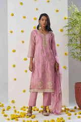 Outstanding Rose Pink Designer Salwar Kameez