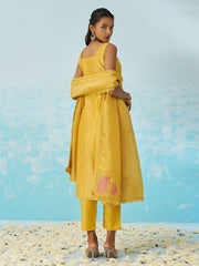 Yellow Embroidery Salwar Kameez Suit