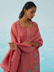 Pink Embroidery Salwar Kameez Suit