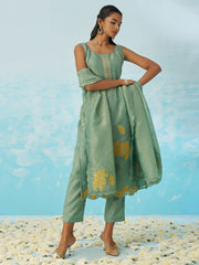 Sea Green Embroidery Salwar Kameez Suit