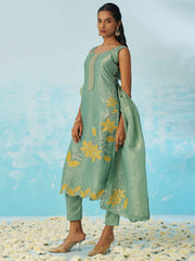 Sea Green Embroidery Salwar Kameez Suit