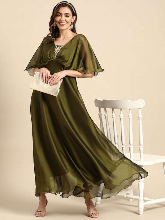 Floral Embroidered Maxi Dress