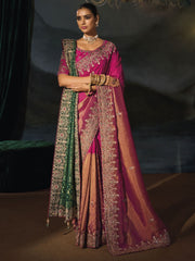 Rani Wedding Festive Designer Saree
