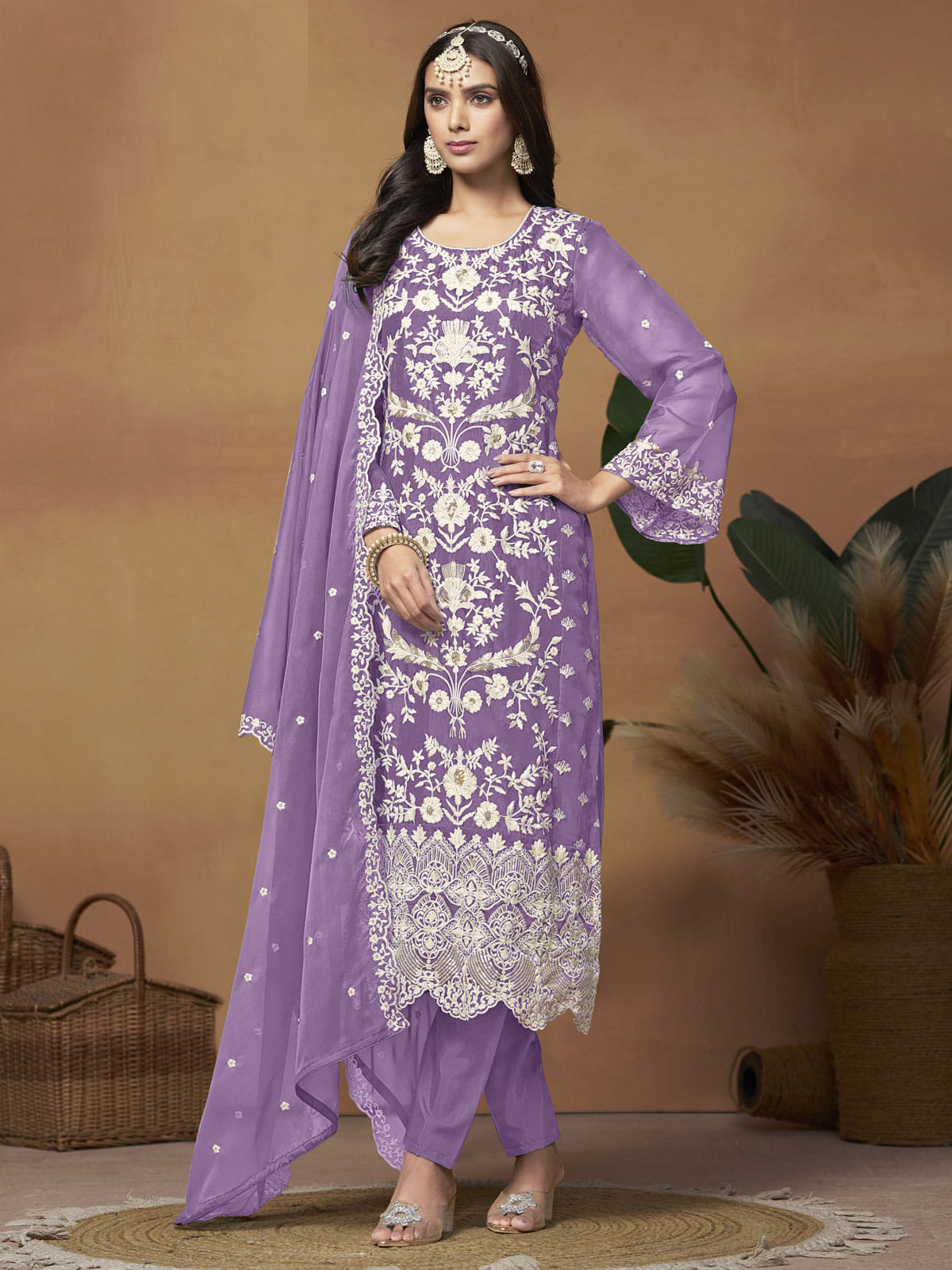 Organdy salwar suit discount