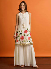 Women Floral Printed Regular Kurta with Palazzos & with Dupatta