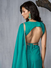 Embroidered Organza Saree