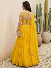 Aurelia Sunlit Georgette Lehenga Set