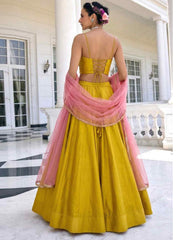 Solara Sunlit Yellow Silk Lehenga Set