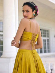 Solara Sunlit Yellow Silk Lehenga Set