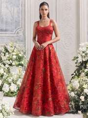 Orange Color Organza Printed Lehenga Blouse