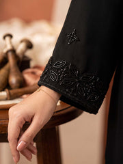 Beads Embroidered Work Black Wedding Palazzo Dress