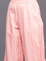 Floral Embroidered Regular Chikankari Kurta with Palazzos & With Dupatta