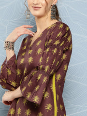 Women Floral Printed Regular Kurta with Palazzos