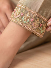 Heavy Beads Grey Embroidered Palazzo Style Dress