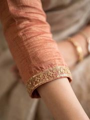 Pink Salsa Silk Embroidered Palazzo Style Dress