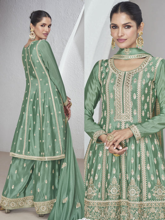 Stunning Embroidered Ceremonial Salwar Suit