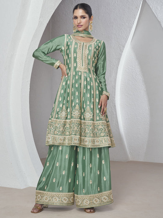 Stunning Embroidered Ceremonial Salwar Suit
