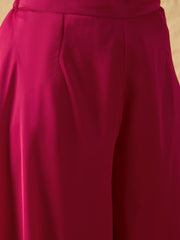 Embroidered Top with Palazzos