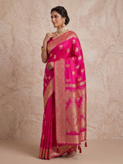 Woven Design Zari Silk Blend Saree