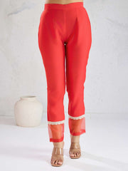 A Line Kurta With Trousers & Dupatta