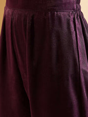 Embroidered Kurta With Trouser & Dupatta