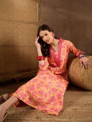 Floral Printed Kurta & Trousers Sets
