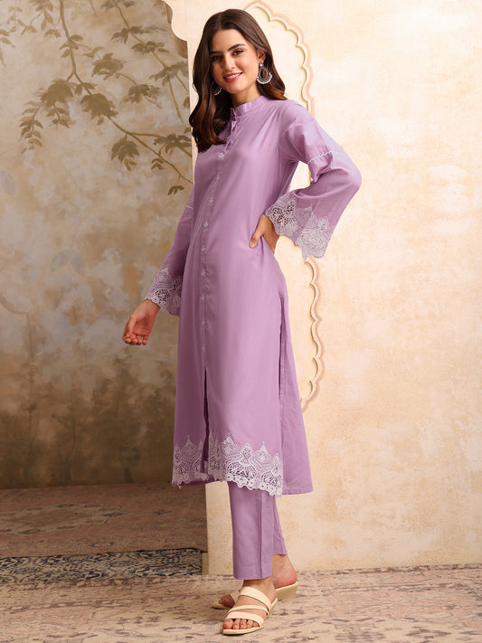 Embroidered Kurta & Trousers Sets