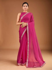 Embroidered Saree with Blouse Piece