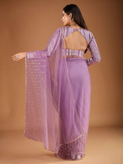 Embroidered Saree with Blouse