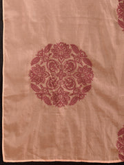 Ethnic Motifs Thread Embroidered Saree with Blouse