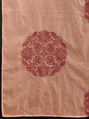 Ethnic Motifs Thread Embroidered Saree with Blouse
