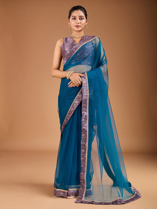 Woven Design Border and Blouse Piece
