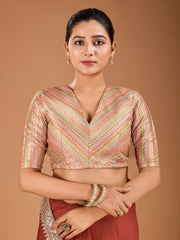 Embroidered Border Saree with Blouse