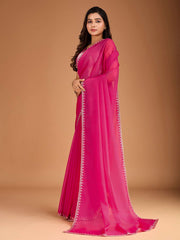 Embellished Sequinned Organza Saree