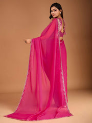 Embellished Sequinned Organza Saree