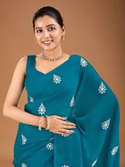 Embroidered Saree