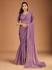 Mukaish Saree with Blouse Piece