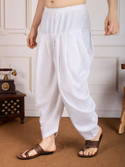 Woven Design Straight Kurta With Dhoti Pant