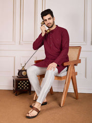 Ethnic Chikankari Embroidered Straight Kurta Set