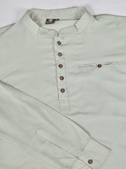 Button Detail Short Kurta